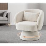 Swivel Armchair Cioura Beige (8)