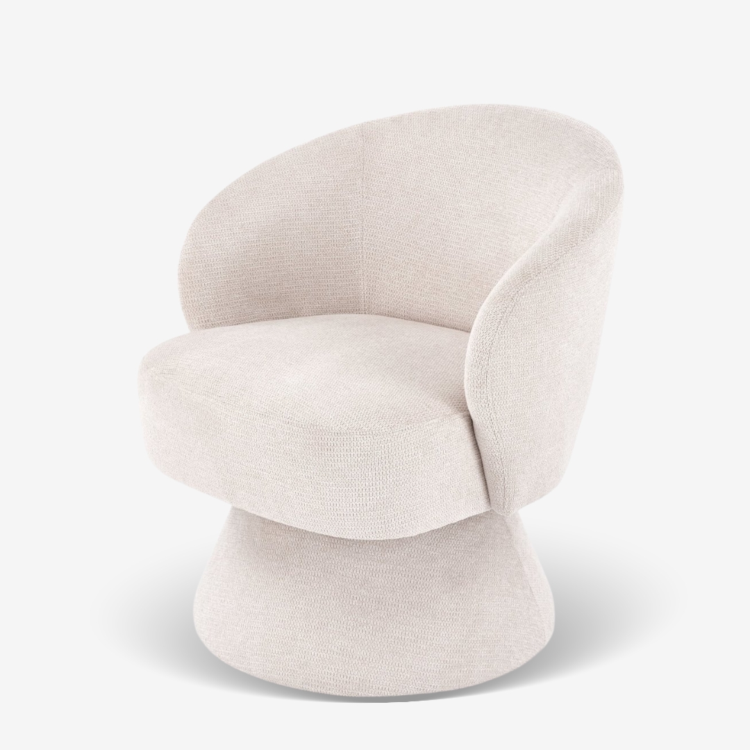 Swivel Armchair Cioura Beige Swivel Armchair Cioura Beige