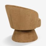 Swivel Armchair Cioura Brown (5)