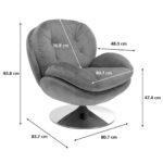 Swivel Armchair Cosy Blue (6)