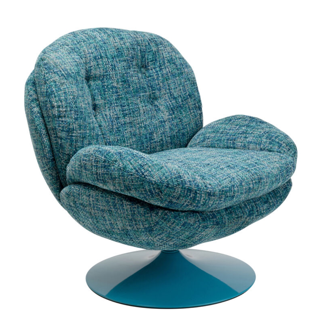 Swivel Armchair Cosy Blue