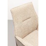 Swivel Chair with Armrest Liverpool Greige (10)