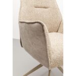 Swivel Chair with Armrest Liverpool Greige (11)