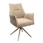 Swivel Chair with Armrest Liverpool Greige