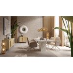 Swivel Chair with Armrest Liverpool Greige (2)