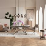 Swivel Chair with Armrest Liverpool Greige (4)