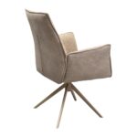 Swivel Chair with Armrest Liverpool Greige (7)