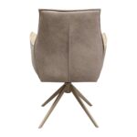 Swivel Chair with Armrest Liverpool Greige (8)