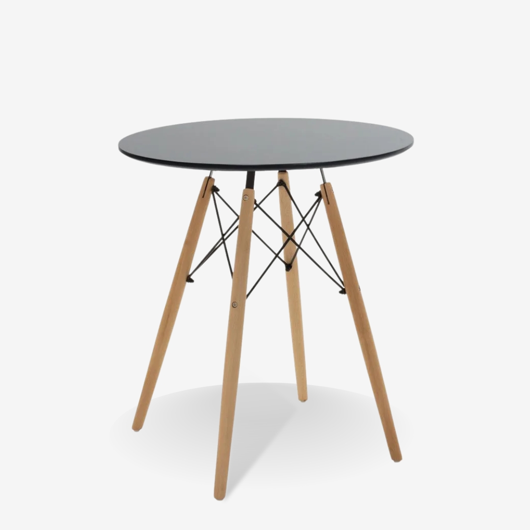 Table Julita BlackNatural Ø60cm 1 Table Julita BlackNatural Ø60cm