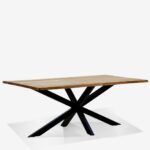Table Lenoua Natural Black 180x90cm