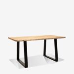 Table Miles Slim NaturalBlack 140x80cm