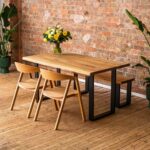 Table Miles Slim Natural Black 140x80cm (2)