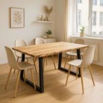 Table Miles Slim Natural Black 140x80cm (3)