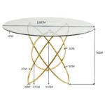 Table Molekular Gold Ø120cm (10)