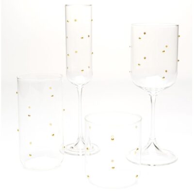 Tumbler Glam Dots Gold 14cm (2)