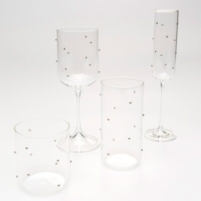 Tumbler Glam Dots Silver 14cm (2)
