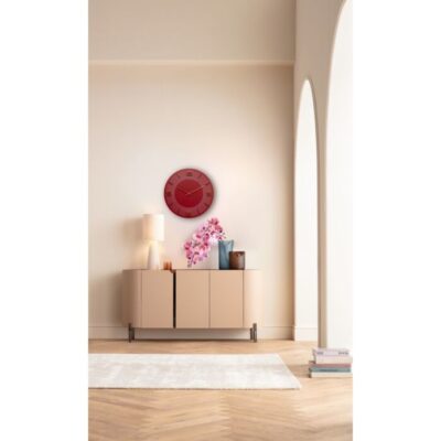 Wall Clock Leonardo Red Gold Ø49cm (2)