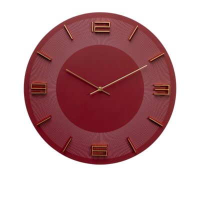 Wall Clock Leonardo Red Gold Ø49cm