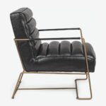 Armchair Brianna Black Golad (10)