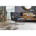 Armchair Brianna Black Golad (3)