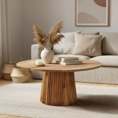 Coffee Table Tully Natural Ø80cm (2)