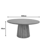 Coffee Table Tully Natural Ø80cm (6)