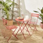 Folding Chair Bistro Terracotta (2)