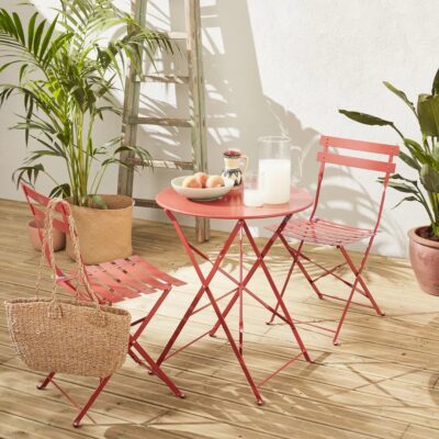 Folding Chair Bistro Terracotta (2)