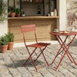 Folding Chair Bistro Terracotta (3)