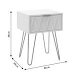 Nightstand Isla White Gold (14)