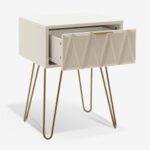 Nightstand Isla White Gold (5)