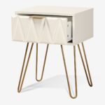 Nightstand Isla White Gold (6)