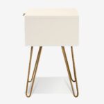 Nightstand Isla White Gold (7)