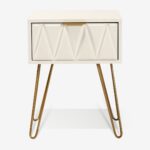 Nightstand Isla White Gold (8)