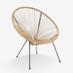 Outdoor Armchair Acapulco BlackNatural