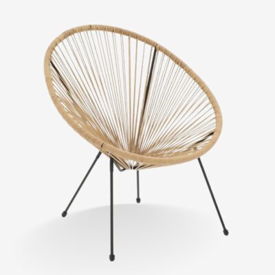 Outdoor Armchair Acapulco BlackNatural