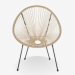Outdoor Armchair Acapulco Black Natural (10)