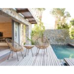 Outdoor Armchair Acapulco Black Natural (2)