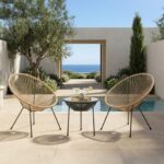 Outdoor Armchair Acapulco Black Natural (4)