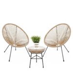 Outdoor Armchair Acapulco Black Natural (6)