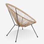 Outdoor Armchair Acapulco Black Natural (8)