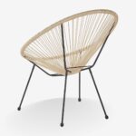 Outdoor Armchair Acapulco Black Natural (9)