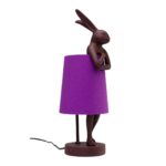 Table Lamp Animal Rabbit Red Purple 50cm (7)