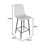 Bar Stool Grato Grey Black (6)