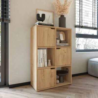 Bookcase Bookel Oak 59.5x89cm (2)