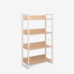 Bookcase Dorfie Natural White 70x124.5cm