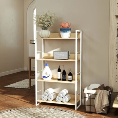 Raft librash Dorfie i bardhë natyral 70x124.5cm (2)