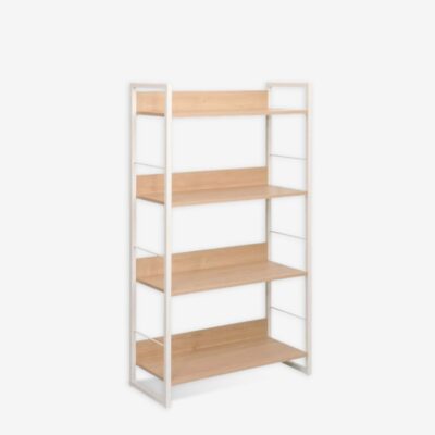 Raft librash Dorfie i bardhë natyral 70x124.5 cm