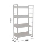 Bookcase Dorfie Natural White 70x124.5cm (7)