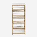 Bottle Holder Table Marmol Gold 39x29x65cm (3)